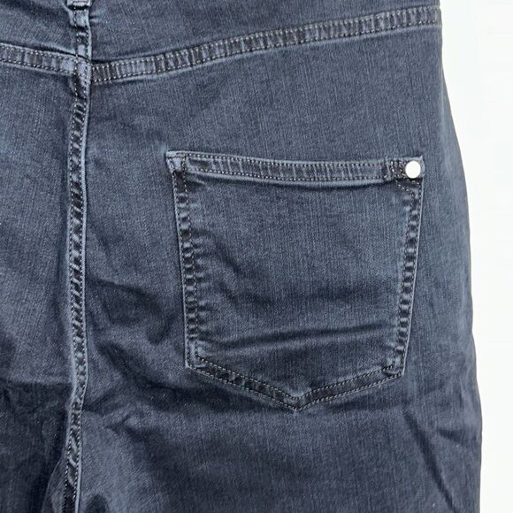 Anthro x Pilcro 32 Navy Dark Wash Stretch Straight Jeans - Picture 9 of 12